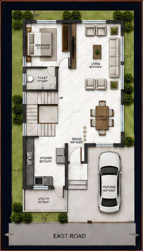 Ground floor plan of the Classic Residence